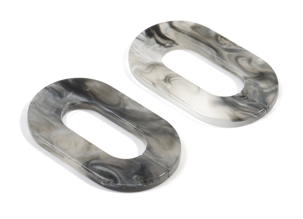 Acetate Oval Charms - Laser Cut Open Oval Flat Cable Chain - Acetate Oval Connectors - Color Code: A231 - 32.52x19.75x2.66mm - AC1148-A231 - DOMEDBAZAAR