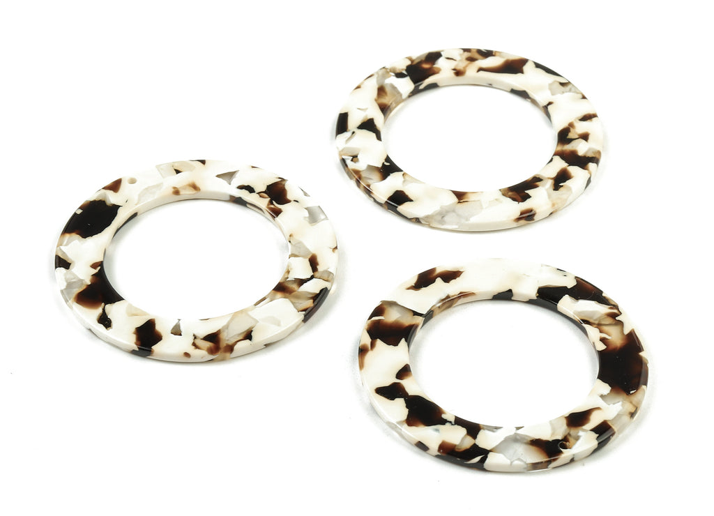 Acetate Circle Charms - Hoop Earrings & Pendant - Acetate Earrings for Big Circle - Color Code: A257- 47.86x47.86x2.67mm - AC1245-A257 - DOMEDBAZAAR