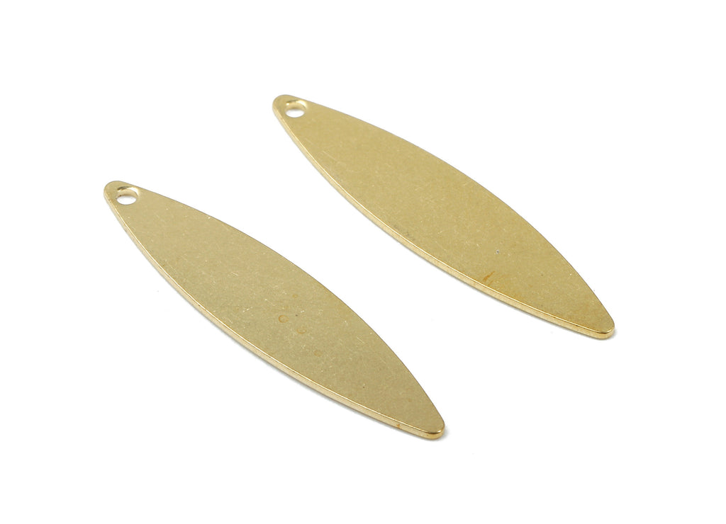Personalized stamping blank - Brass Marquise Charms - Raw Brass Marquise Earrings and Pendant - Brass Marquise Necklace 29x7x0.7mm - PP2949 - DOMEDBAZAAR