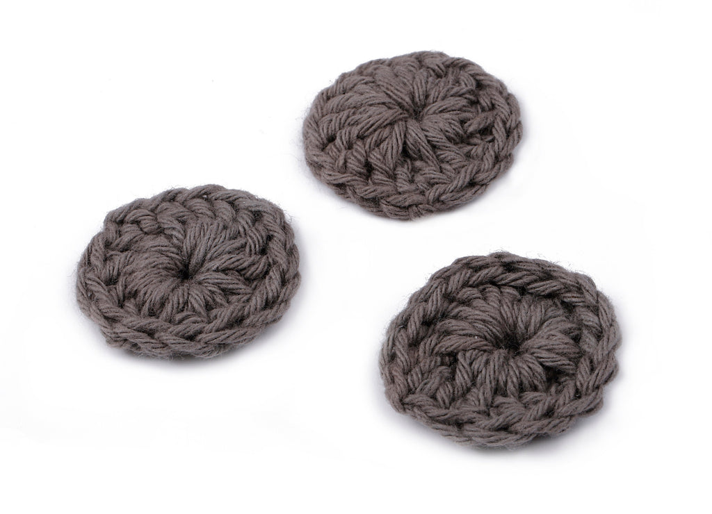 Crochet Round Earrings - Crochet Earrings and Pendant - Handmade Round Earrings - 26.04x26.04x4.17mm - TS1079D - DOMEDBAZAAR