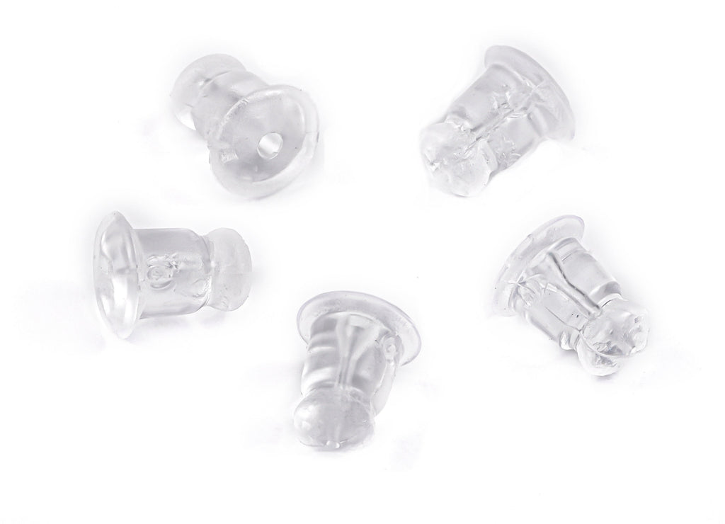 Rubber Earring Stopper Nuts - Rubber Earring Findings - Earring Back - 5.8x5.11mm - ES1005 - DOMEDBAZAAR