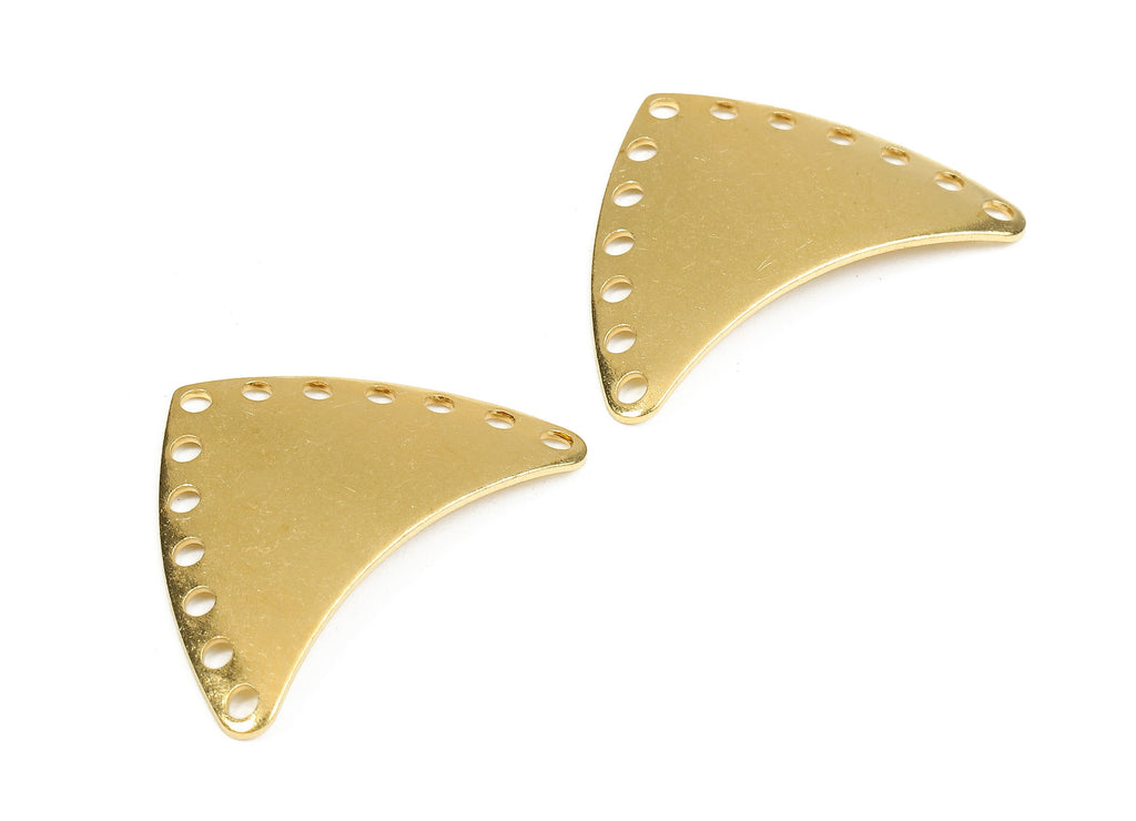 Personalized stamping blank - Brass Arrow Connectors - Raw Brass Arrow Connector Pendant - Porous Connectors  - 25.35x16.48x0.91mm - PP2435 - DOMEDBAZAAR