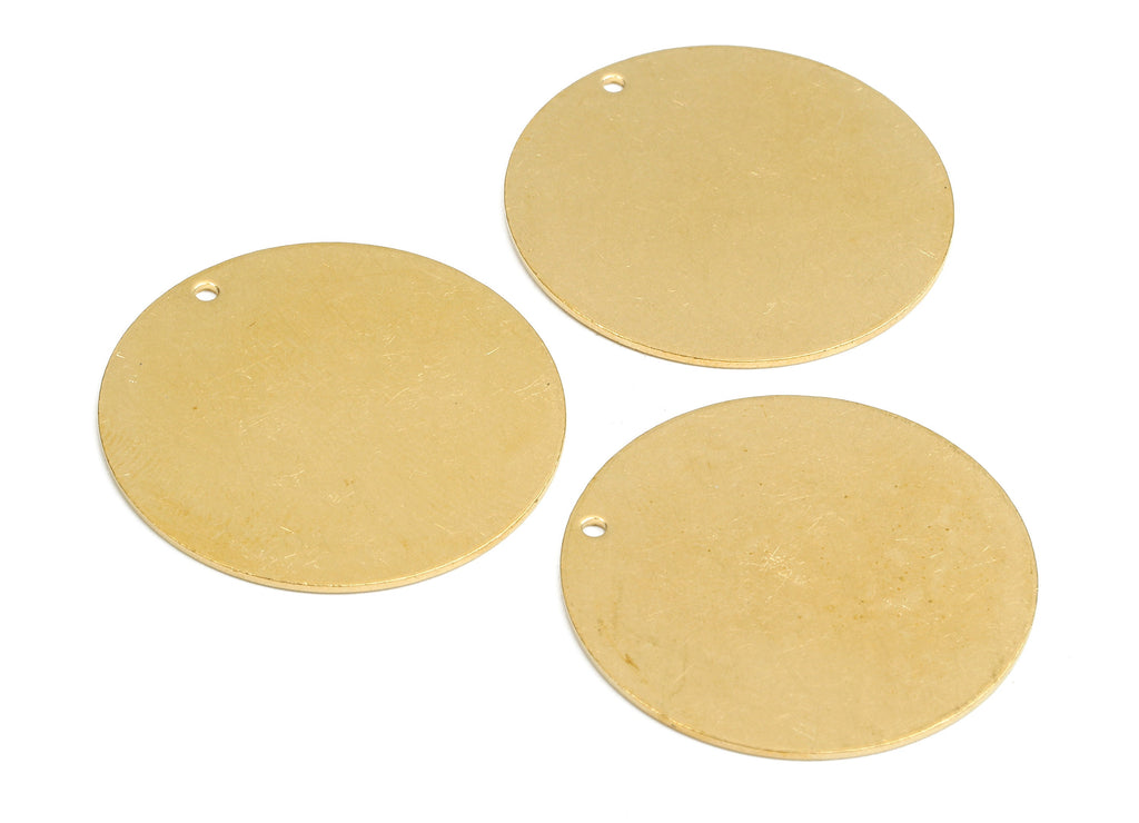 Personalized stamping blank - Brass Round Charms - Raw Brass Coin Earrings and Pendant - Brass Round Necklace  - 30.01x30.01x0.81mm - PP2391 - DOMEDBAZAAR