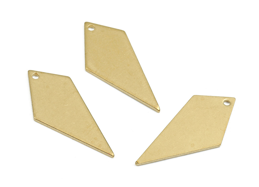 Personalized stamping blank - Brass Diamond Charms - Raw Brass Diamond Earrings and Pendant  - 22.39x10.47x0.97mm - PP2660 - DOMEDBAZAAR