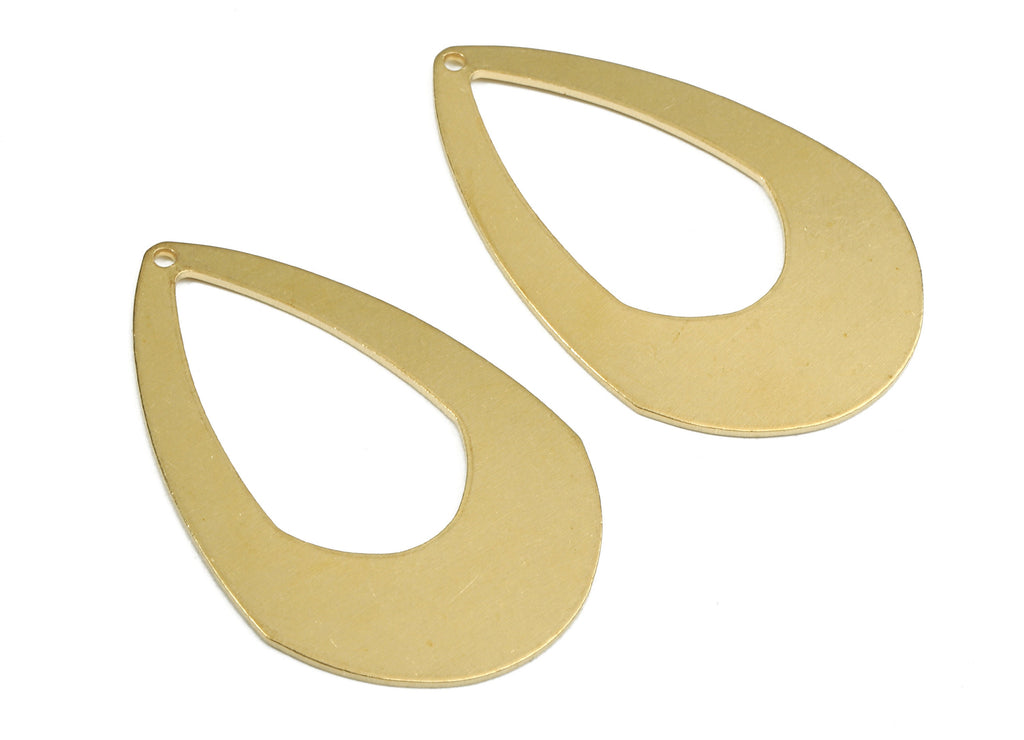 Personalized stamping blank - Brass Drop Charms - Raw Brass Drop Earrings and Pendant - Brass Drop Findings - 40.85x27.69x0.86mm - PP2477 - DOMEDBAZAAR
