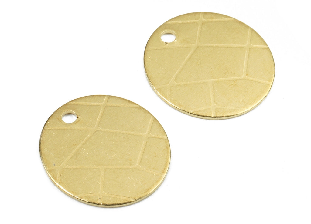 Personalized stamping blank - Brass Round Charms - Raw Brass Round Earrings and Pendant - Earring Findings  - 12x12x0.76mm - PP2605 - DOMEDBAZAAR