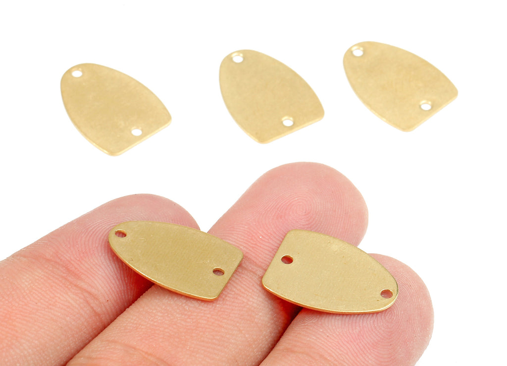 Personalized stamping blank - Brass Nail Connectors - Raw Brass Nail Pendant and Necklace  - 17x12x0.53mm - PP2412 - DOMEDBAZAAR