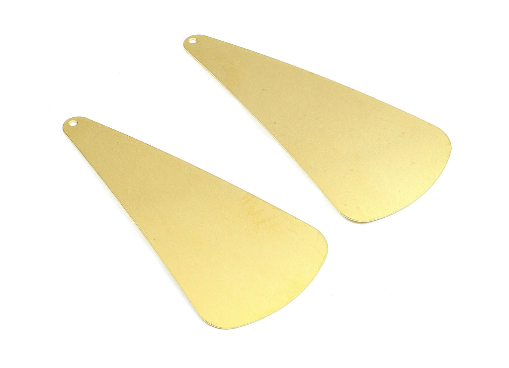 Personalized stamping blank - Brass Triangle Charms - Raw Brass Triangle Earrings and Pendant  - 59.58x29.99x0.65mm - PP2616 - DOMEDBAZAAR
