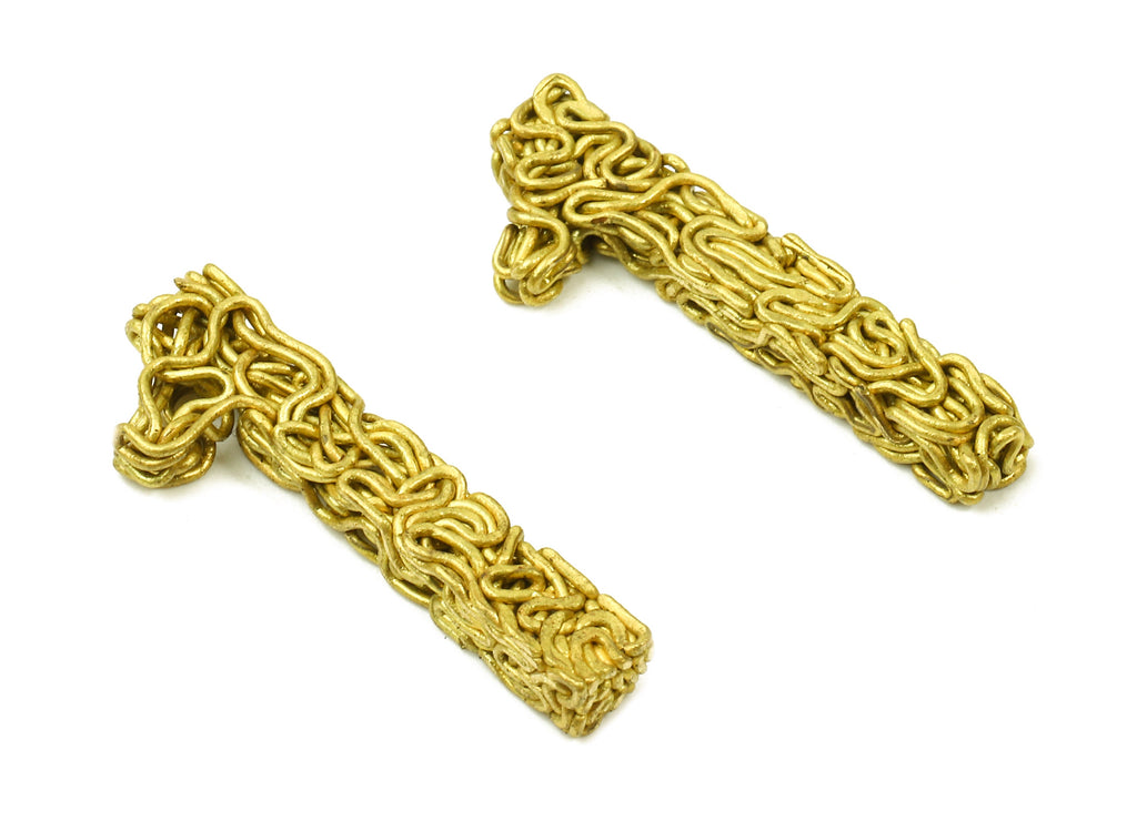 Brass 1 Number Pendant - Raw Brass Hammered Wires 1 Number Charms - Jewelry Supplies - 25.76x8.64x3.08mm - PP2910 - DOMEDBAZAAR