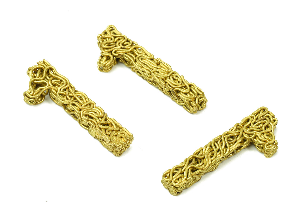 Brass 1 Number Pendant - Raw Brass Hammered Wires 1 Number Charms - Jewelry Supplies - 25.76x8.64x3.08mm - PP2910 - DOMEDBAZAAR