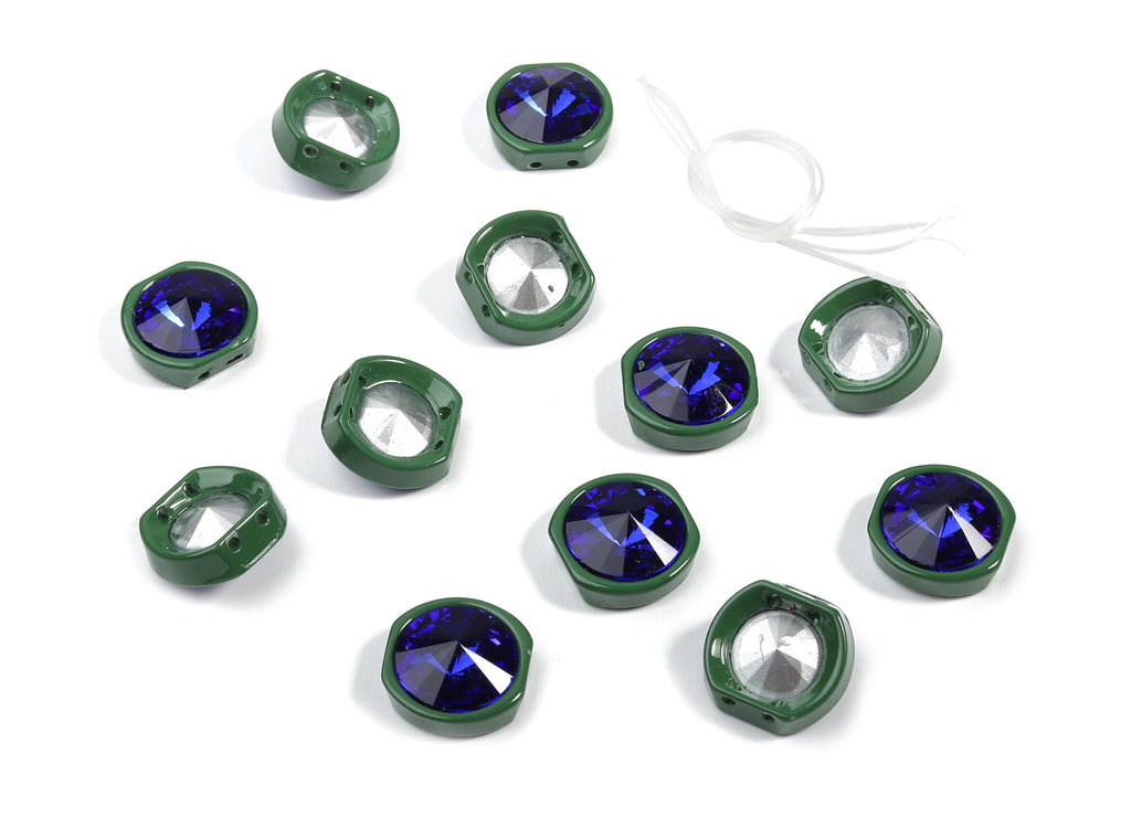 Tila Tile Bracelet Beads Set - Enamel Round 2 Hole Glass Beads for Bracelet - Tila Beads Jewellery Making SET - 64x17.13x7.33mm - ET1020T - DOMEDBAZAAR