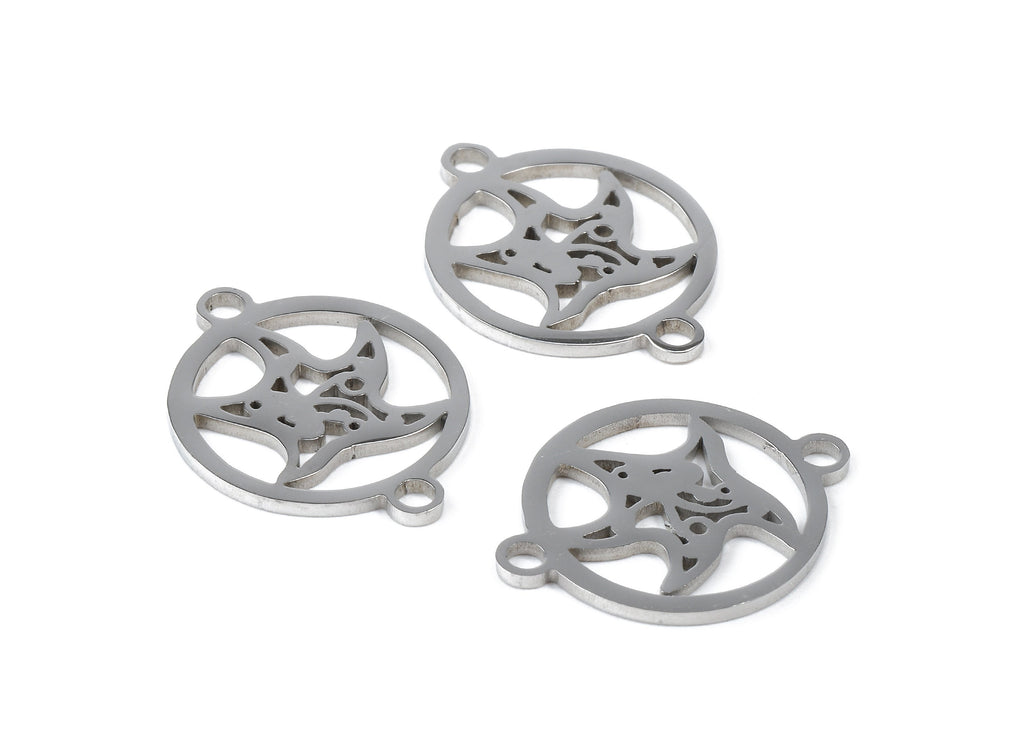 Stainless Steel Starfish Connector - Starfish Earrings Charms and Pendant - Bracelet Pendant - 19.9x15.4x0.92mm - SS1151 - DOMEDBAZAAR