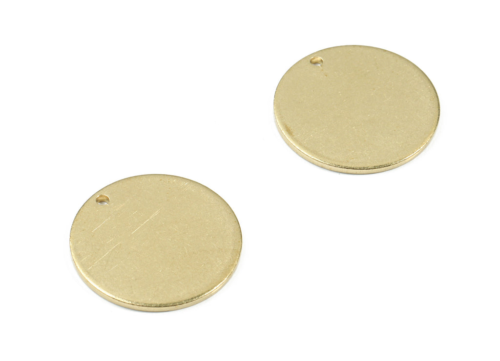 Personalized stamping blank - Brass Mini Round Earring Charms - Raw Brass Coin and Circle Pendant - 20.01x20.01x1.18mm - PP3429 - DOMEDBAZAAR
