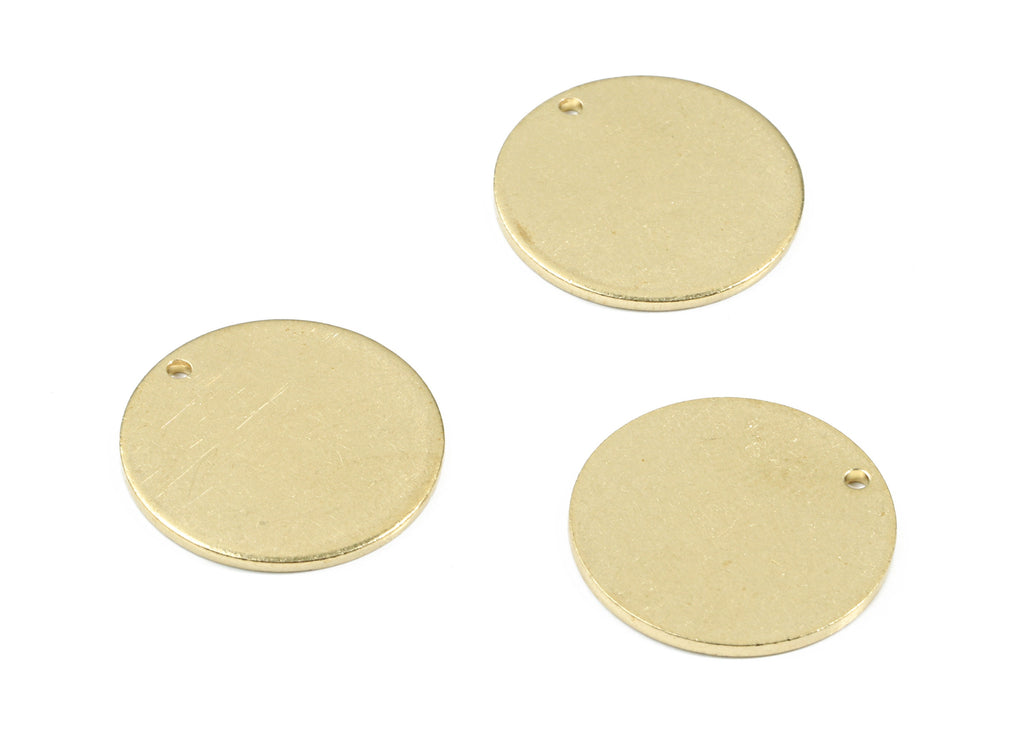 Personalized stamping blank - Brass Mini Round Earring Charms - Raw Brass Coin and Circle Pendant - 20.01x20.01x1.18mm - PP3429 - DOMEDBAZAAR