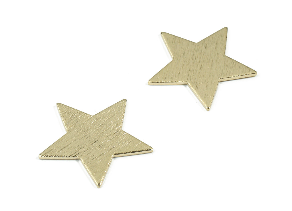 Brass Star Blank - Raw Brass Star Stamping Blank - Textured Brass Blank - Jewelry Supplies - 21.69x21.69x0.98mm - PP3482 - DOMEDBAZAAR