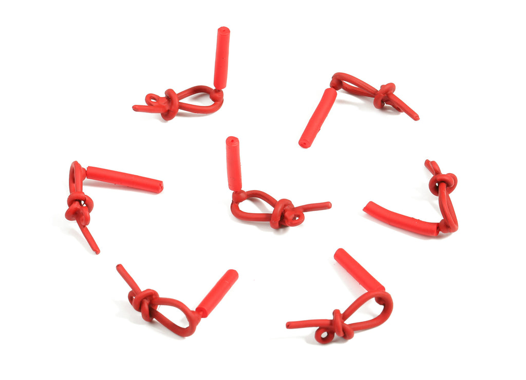 Alloy Knot Stud Earring With Loop - Zinc Alloy Node Earring Post - Silver Stud - Matte Red Tone Plated - 20.02x7.73x5.27mm - ZZ1616 - DOMEDBAZAAR