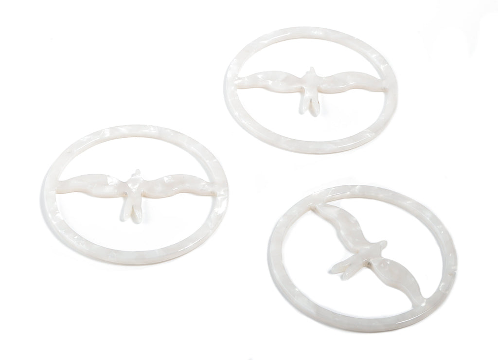 Acetate Swallow Earring Hoop - Bird Hoop Earring Charm and Pendant- Jewelry Supplies - Color Code:A12 - 50.33x50.33x2.48mm - AC1869-A12 - DOMEDBAZAAR