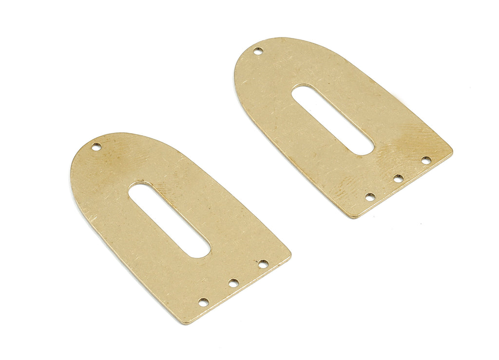 Personalized stamping blank - Brass Triangle Connector - Raw Brass Triangle Pendant   - 35.01x19.98x0.61mm - PPM1803 - DOMEDBAZAAR