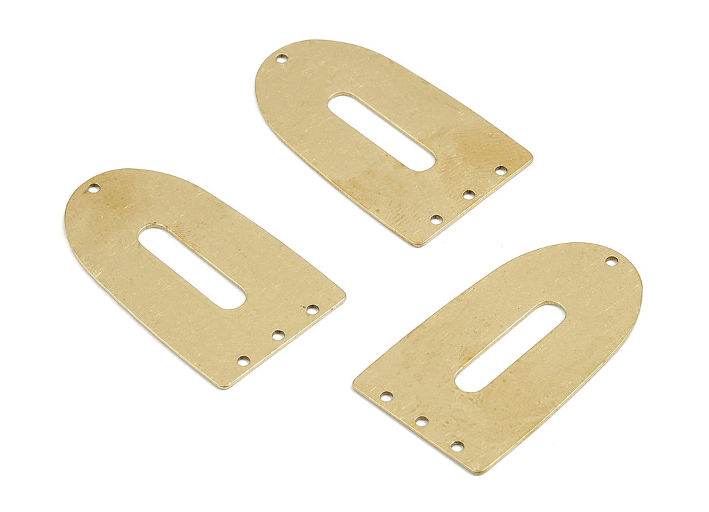 Personalized stamping blank - Brass Triangle Connector - Raw Brass Triangle Pendant   - 35.01x19.98x0.61mm - PPM1803 - DOMEDBAZAAR