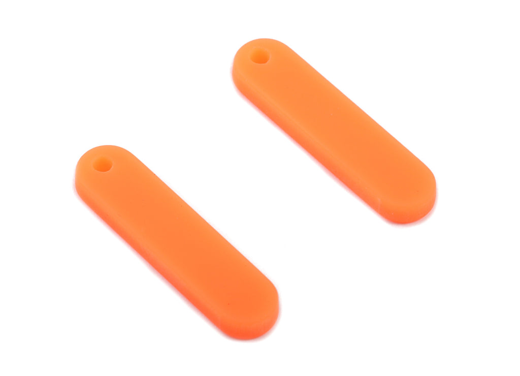 Acrylic Bar Earring Charms - Matte Mini Bar Earring - Earring Findings - Jewellery Supplies - Color Code:A466 - 20.82x5.06x2.24mm - AC1899D - DOMEDBAZAAR