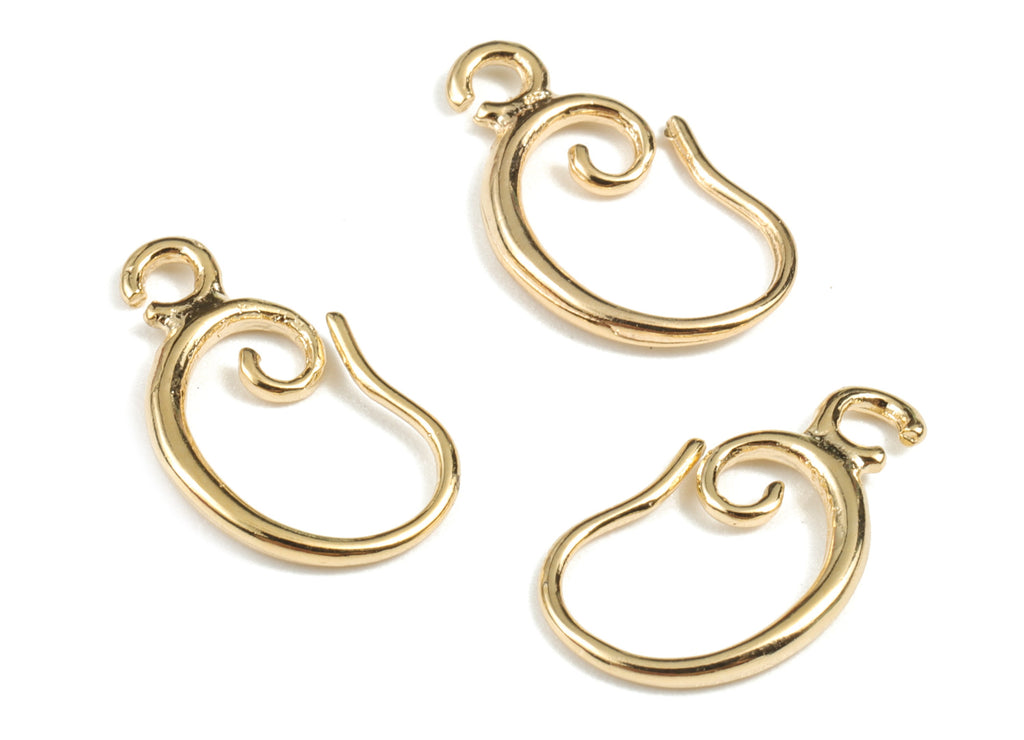 Gold Plated Over Brass Fish Hooks Earring Hooks Ear Wires Fishhook ear –  Rosebeading Official