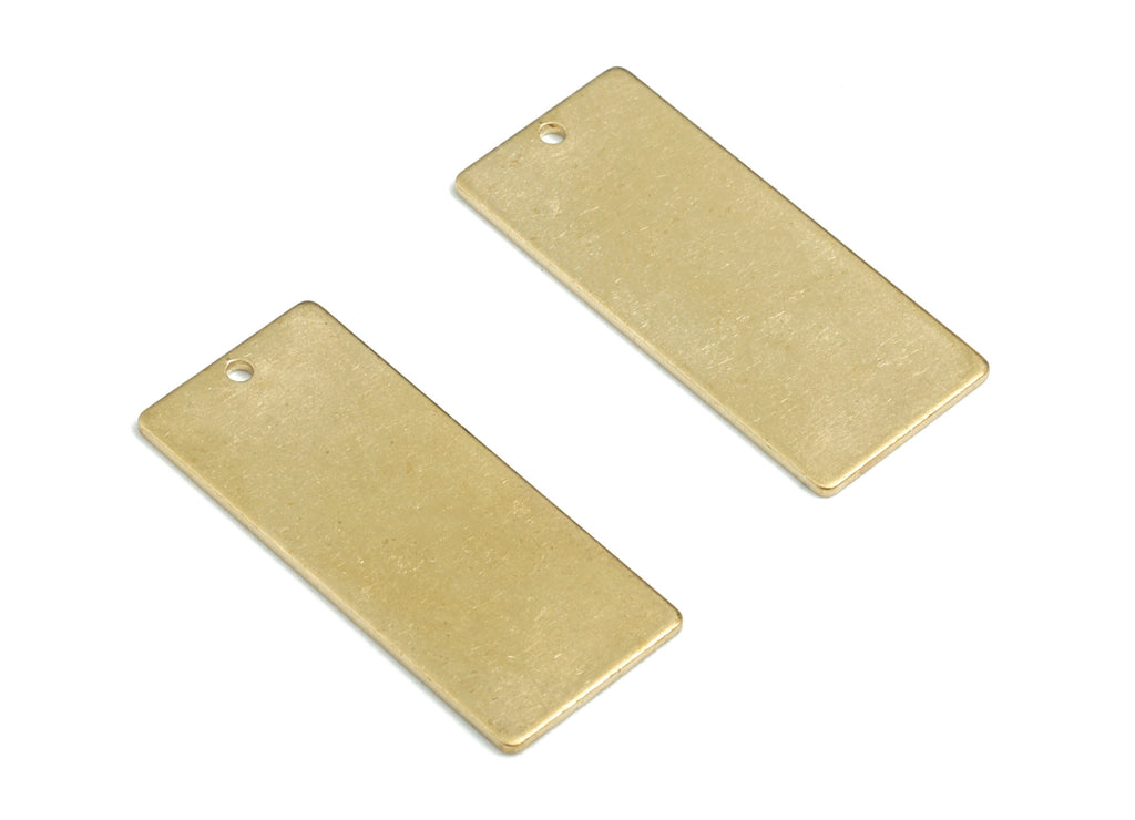Personalized stamping blank - Brass Rectangle Charms - Rectangle Raw Brass Pendant - Brass Earring Findings - 26,4x11,42x0,8mm - PP1896 - DOMEDBAZAAR