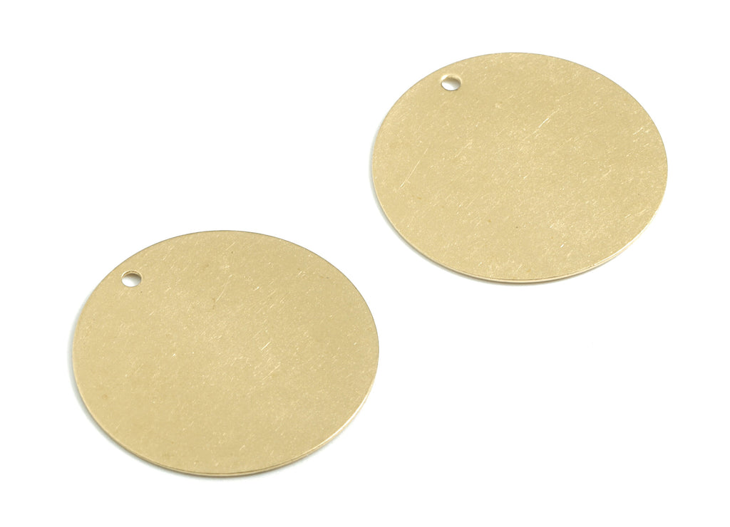Personalized stamping blank - Brass Round Stamping Blank - Raw Brass Round Earring Charms and Pendant  - 23x23x0.4mm - PP3574 - DOMEDBAZAAR