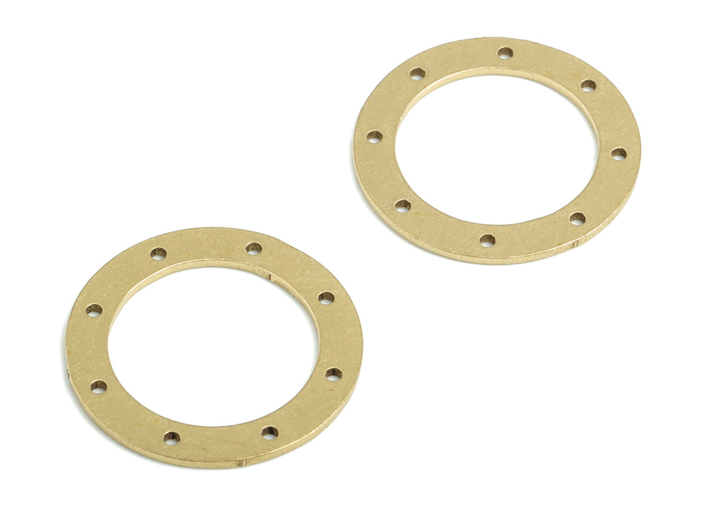 Brass Hoop Earring Charms - Raw Brass Round Connector - 8 Holes  Circle Charm - Jewelry Supplies - 19.94x19.94x0.81mm - PPM2487 - DOMEDBAZAAR