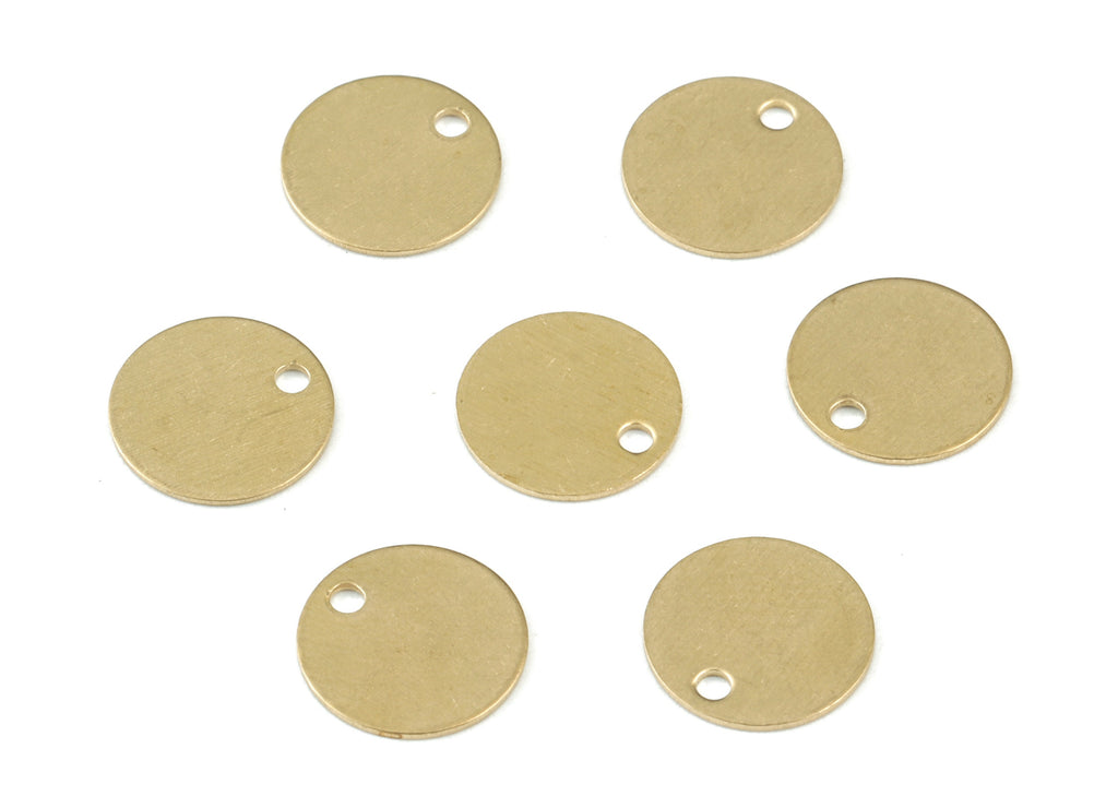 Personalized stamping blank - Brass Mini Coin Stamping Blank - Raw Brass Mini Round Earring Charms and Pendant  - 10x10x0.49mm - PP3605 - DOMEDBAZAAR