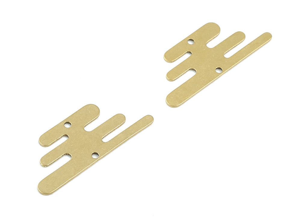 Bird Earring Connector - Raw Brass Bars 2 hole charms - Eagle Connector - Jewelry Supplies - 27x11x0.6mm - PPM3561 - DOMEDBAZAAR