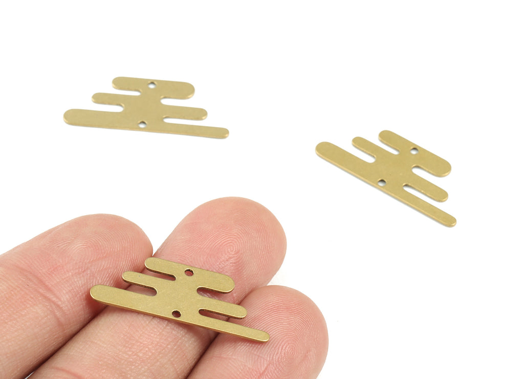 Bird Earring Connector - Raw Brass Bars 2 hole charms - Eagle Connector - Jewelry Supplies - 27x11x0.6mm - PPM3561 - DOMEDBAZAAR