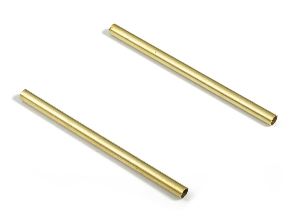 Raw Brass Tube - Brass Himmeli Tubes - DIY Tube - 50mmx3mm - PP1182 - DOMEDBAZAAR