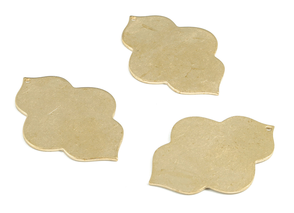 Personalized stamping blank - Brass Geometry Earring Charms - Raw Brass Geometry Pendant - Earring Findings  - 38x28x0.98mm - PP3627 - DOMEDBAZAAR
