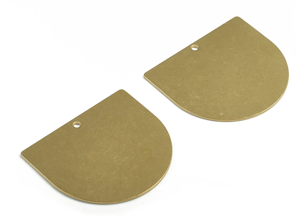Personalized stamping blank - Brass D Earring Charms - Raw Brass D Pendant - Earring Findings  - 33.4x29.28x0.9mm - PP3683 - DOMEDBAZAAR