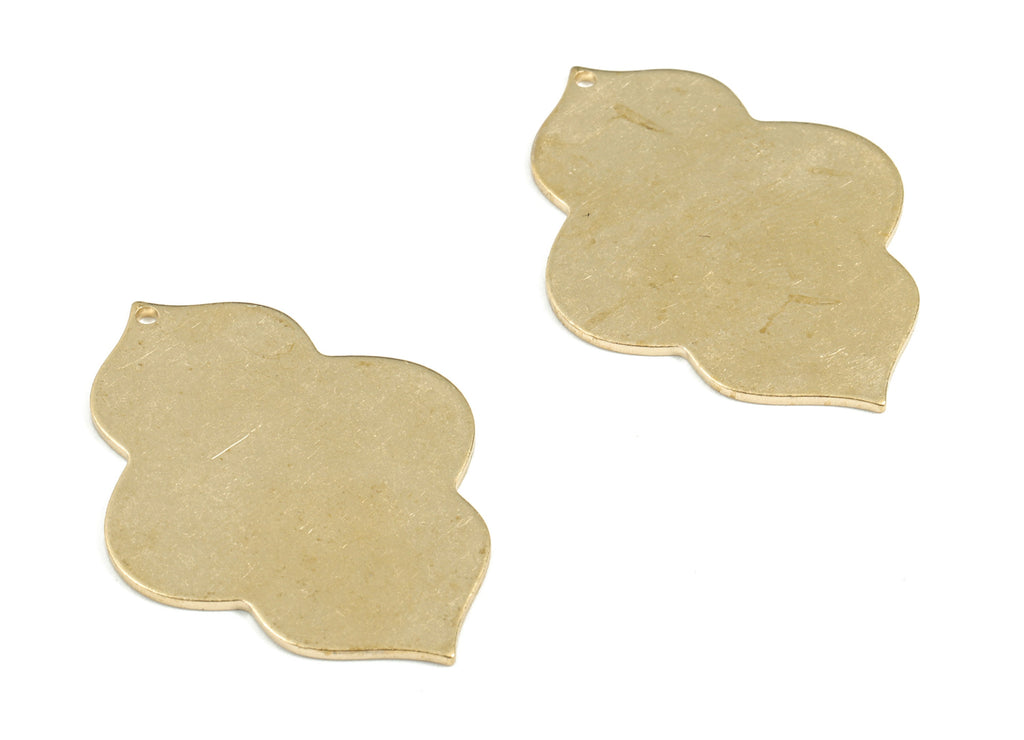 Personalized stamping blank - Brass Geometry Earring Charms - Raw Brass Geometry Pendant - Earring Findings  - 38x28x0.98mm - PP3627 - DOMEDBAZAAR