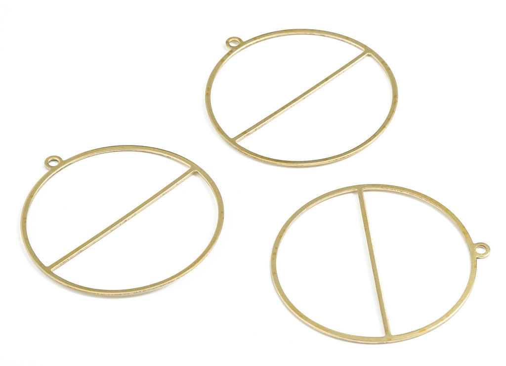 BRASS EARRINGS Finding, Raw Brass Circle Earrings, Jewelry Making Round Earrings, Pendant DIY Jewelry Supplies, 40.88 X 38.13 X 0.59 PP3618 - DOMEDBAZAAR