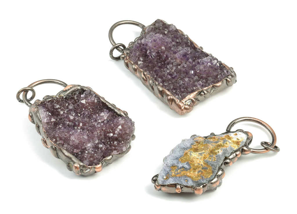 Rough Amethyst Pendant Charm –Earring Charm – Gemstone Amethyst Jewelry – Average Size – Jewelry Making –65.76x34.65x12.09mm - NS1290 - DOMEDBAZAAR