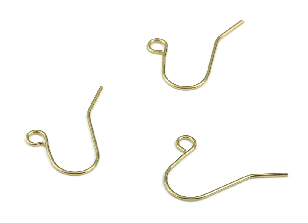 Cheap 6-12Pcs/lot Brass French Earrings Hooks Clips Lever Back Open Loop  Clasps For Diy Jewelry Making Findings Supplies Accessories