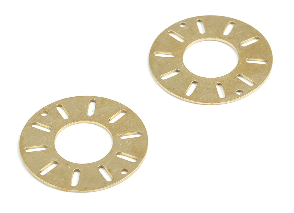 Brass Streaked Round Earring Charms - Raw Brass Circle Pendant - Stripe Circle Pendant - Jewelry Supplies - 24.87x24.87x0.67mm - PP3982 - DOMEDBAZAAR