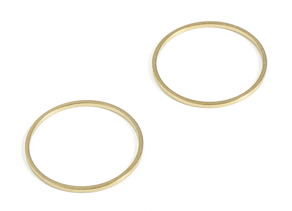 Raw Brass Round Pendants - Closed Loop Rings - Raw Brass Circle Connector - Earring Findings - Jewelry SuPPlies - 20x0.8x0.8mm - PP4137-20 - DOMEDBAZAAR