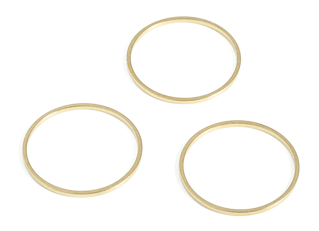 Raw Brass Round Pendants - Closed Loop Rings - Raw Brass Circle Connector - Earring Findings - Jewelry SuPPlies - 20x0.8x0.8mm - PP4137-20 - DOMEDBAZAAR