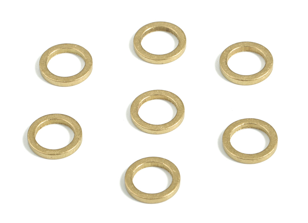 Brass Circle Connector - Raw Brass Round Pendants - Closed Loop Rings - Earring Findings - Jewelry SuPPlies - 7.0x1.0x1.0mm - PP4138-7 - DOMEDBAZAAR