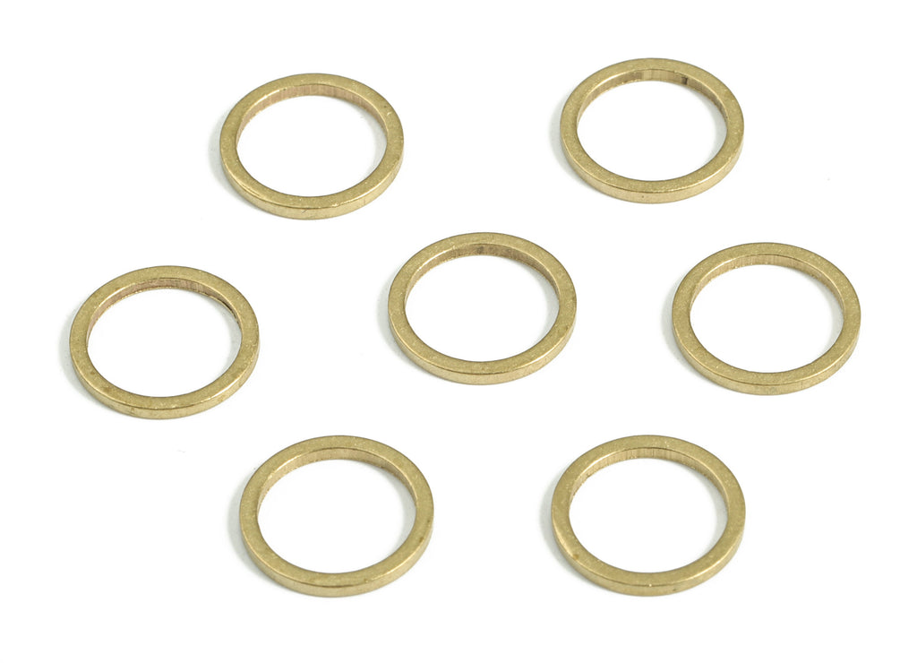 Raw Brass Round Connector - Brass Round Links - Raw Brass Circle Connector - Earring Finding - Jewelry SuPPlies - 10.0x1.0x1.0mm - PP4138-10 - DOMEDBAZAAR