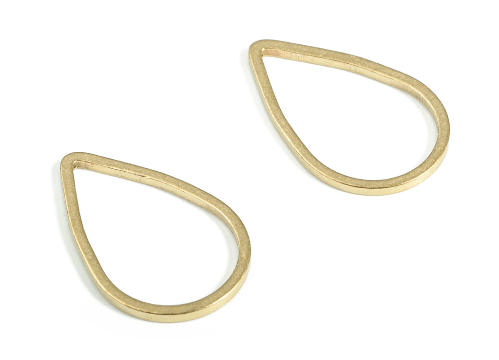 Tear Drop Connector - Raw Brass Drop Pendant - Brass Drop Jewelry Finding - Earring Findings - Jewelry SuPPlies - 16x11.0x0.8mm - PP4143-16 - DOMEDBAZAAR