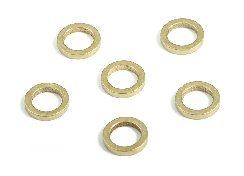 Raw Brass Round Pendants - Brass Round Links - Raw Brass Circle Connector - Earring Findings - Jewelry SuPPlies - 6.0x1.0x1.0mm - PP4138-6 - DOMEDBAZAAR
