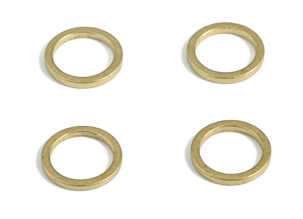 Raw Brass Circle Connector - Raw Brass Round Pendants - Closed Loop Rings - Earring Findings - Jewelry SuPPlies - 9.0x1.0x1.0mm - PP4138-9 - DOMEDBAZAAR
