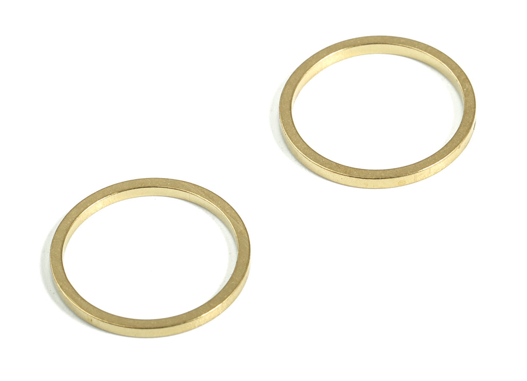 Brass Round Pendants - Brass Round Links- Raw Brass Circle Connector - Earring Findings - Jewelry Making SuPPlies - 14x1.0x1.0mm - PP4138-14 - DOMEDBAZAAR