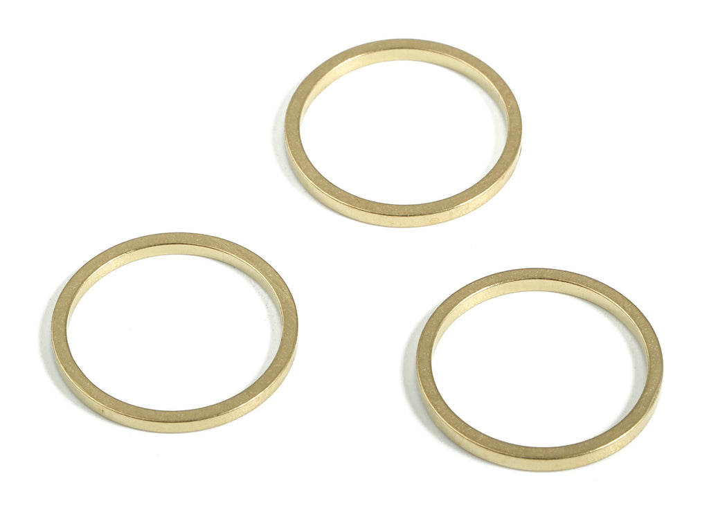 Brass Round Pendants - Brass Round Links- Raw Brass Circle Connector - Earring Findings - Jewelry Making SuPPlies - 14x1.0x1.0mm - PP4138-14 - DOMEDBAZAAR