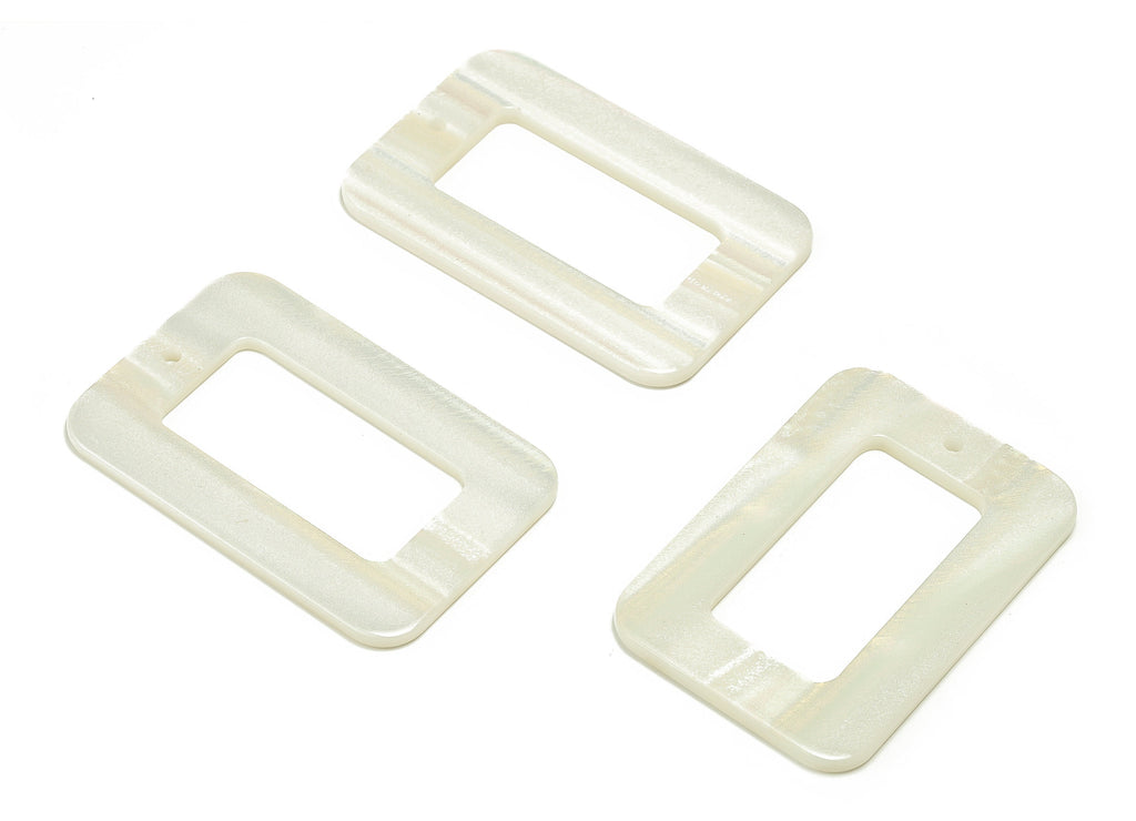 Acrylic Rectangle Earring Charms - Rectangle Pendant - Earring Findings-Jewelry Supplies- Color Code: A690- 45.09x30.07x2.21mm - AC2324-A690 - DOMEDBAZAAR