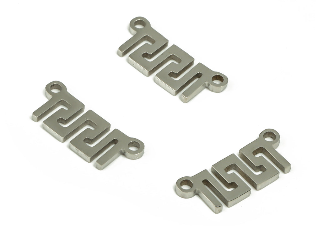 Stainless Steel Symbol Connector - Symbol Necklace Charms –Bracelet Connector - Jewelry Making Supplies - 13.52x5.53x0.95mm - SS1216 - DOMEDBAZAAR